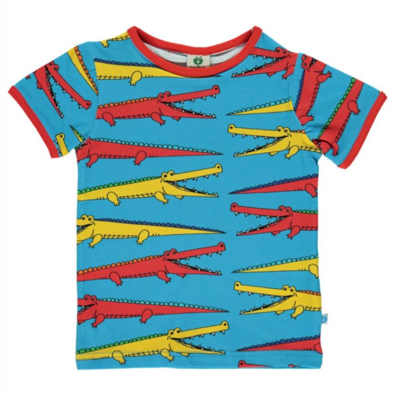 Smafolk Crocodiles T-Shirt - Ocean Blue