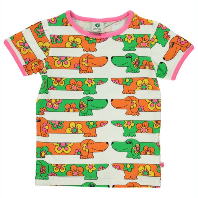 Smafolk Sausage Dogs T-Shirt - Cream