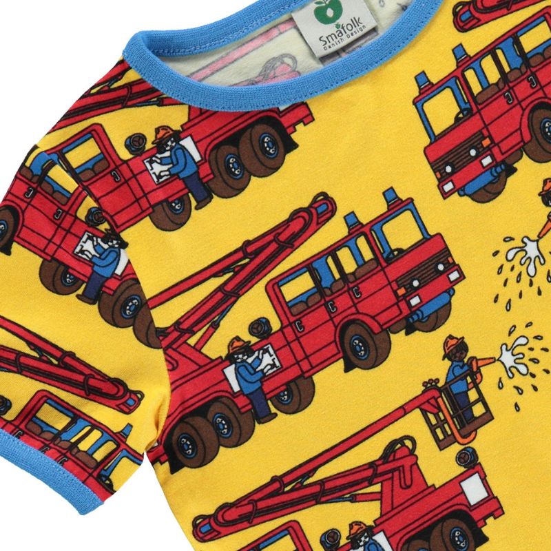 Smafolk Fire Truck T-Shirt - Yellow