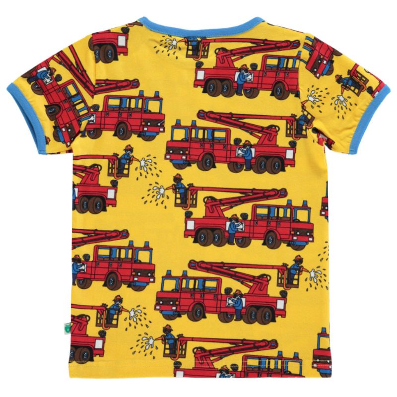 Smafolk Fire Truck T-Shirt - Yellow