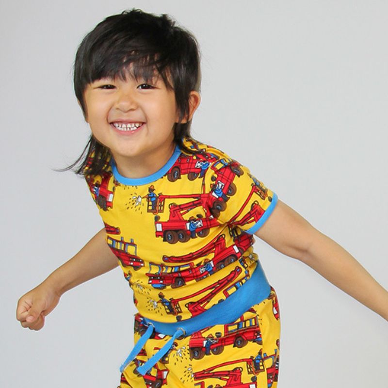 Smafolk Fire Truck T-Shirt - Yellow
