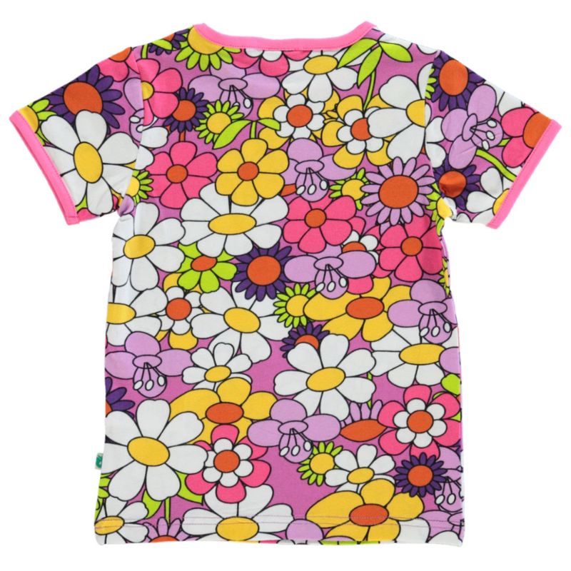 Smafolk Flowers T-Shirt - Spring Pink
