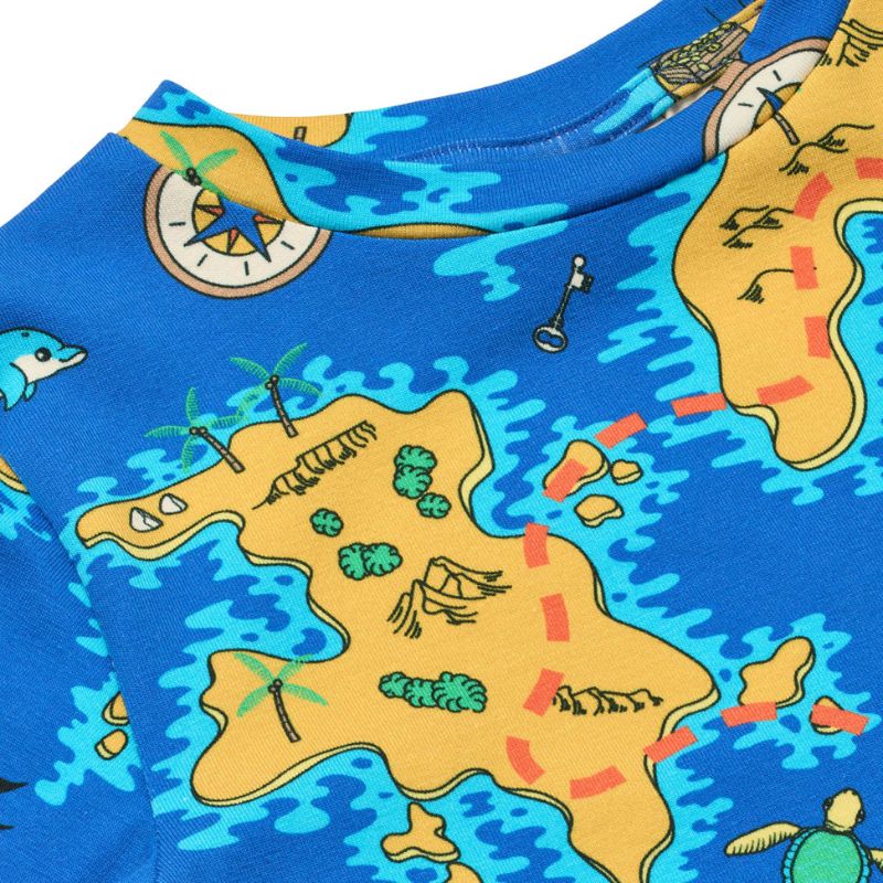 Smafolk Pirate Map T-Shirt - Royal Blue