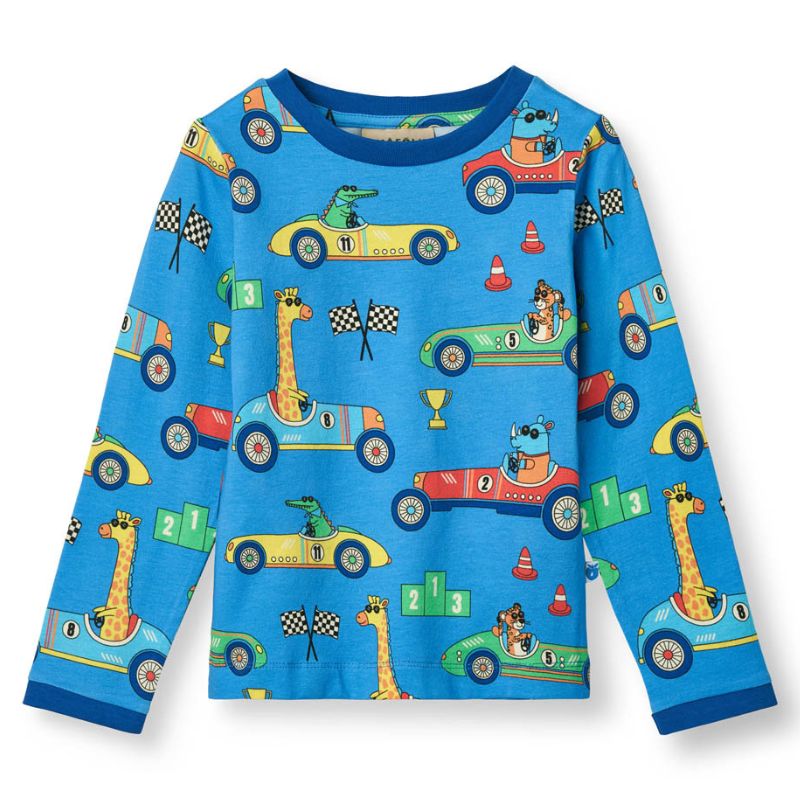 Smafolk Race Car Top - Tropic Sea Blue