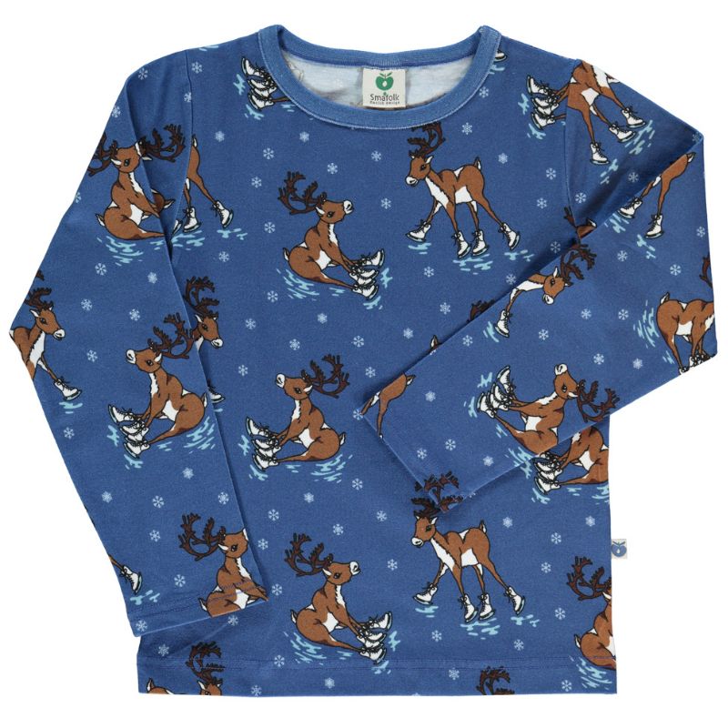 Smafolk Reindeer Top - Federal Blue