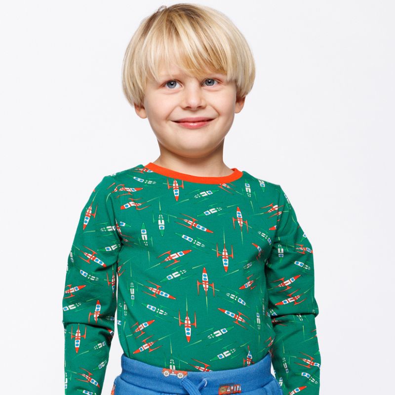 Smafolk Gala Rocket Top - Broccoli Green