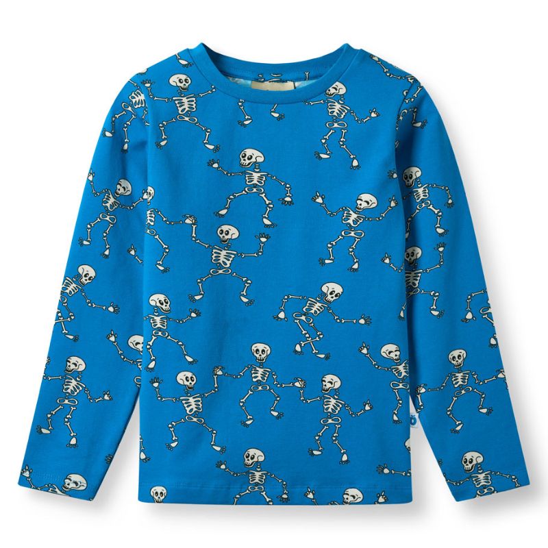 Smafolk Gala Skeletons Top - Brilliant Blue