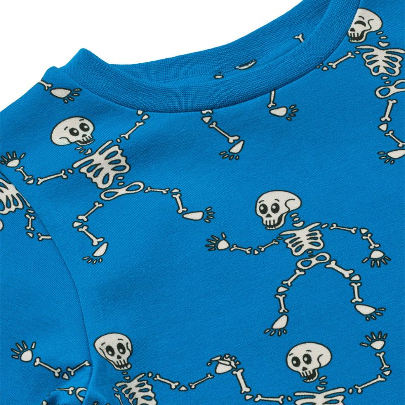 Smafolk Gala Skeletons Top - Brilliant Blue