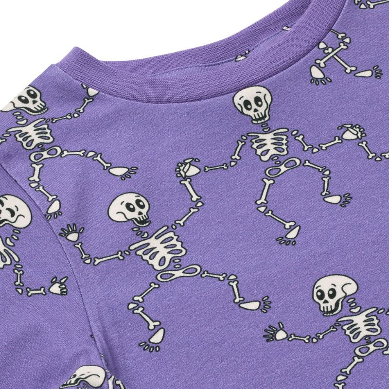 Smafolk Gala Skeletons Top - Royal Purple