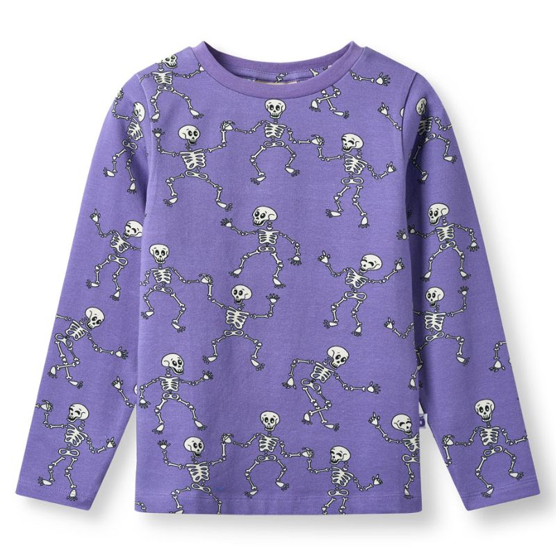 Smafolk Gala Skeletons Top - Royal Purple