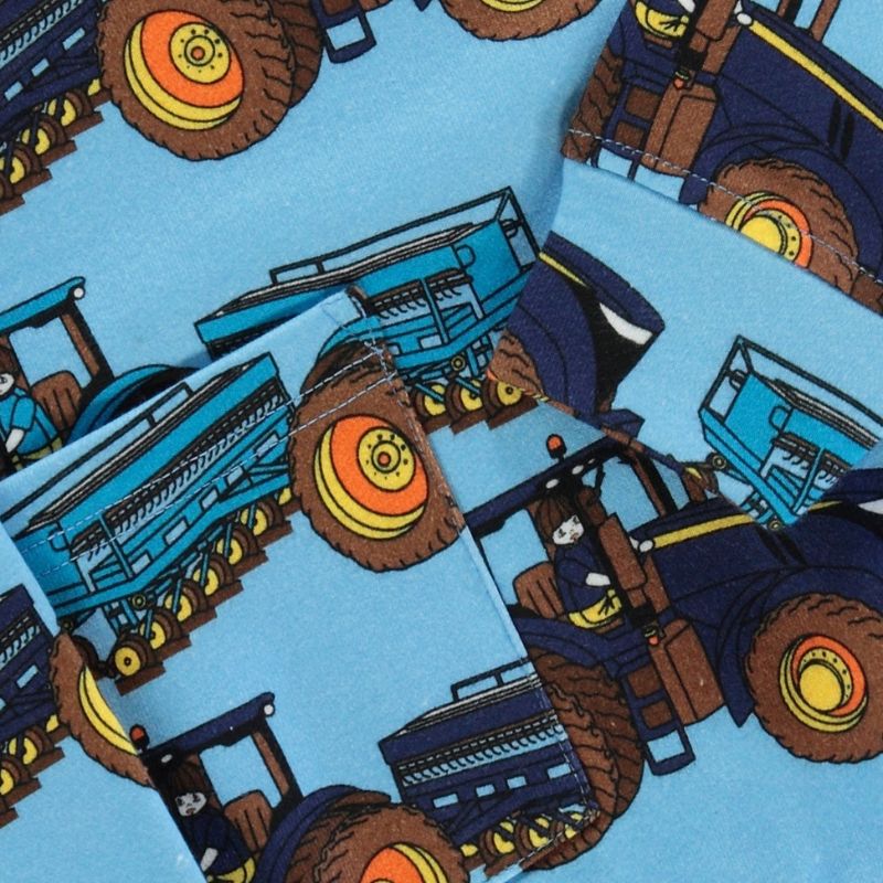 Smafolk Tractor Sweatshirt Jumper - Blue Grotto