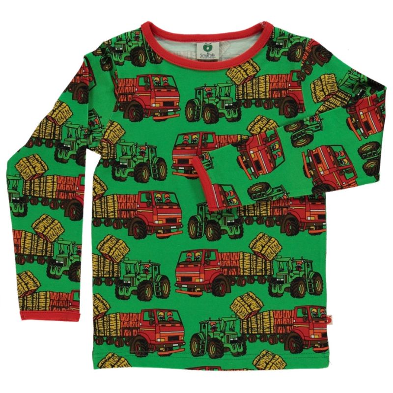 Smafolk Tractor Top - Apple Green