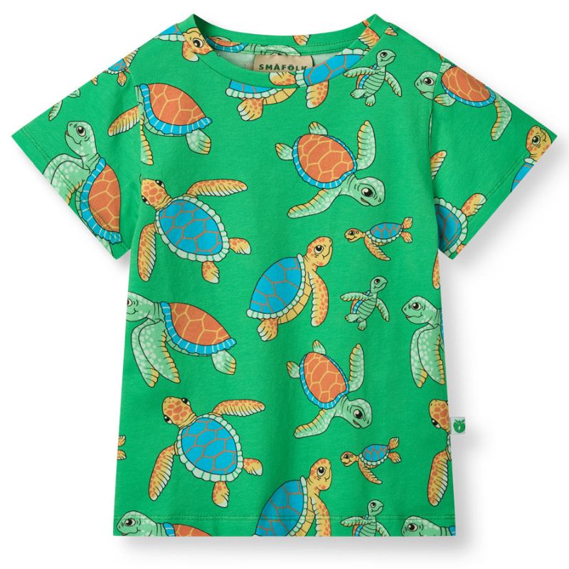 Smafolk Sea Turtle T-Shirt - Clover Green