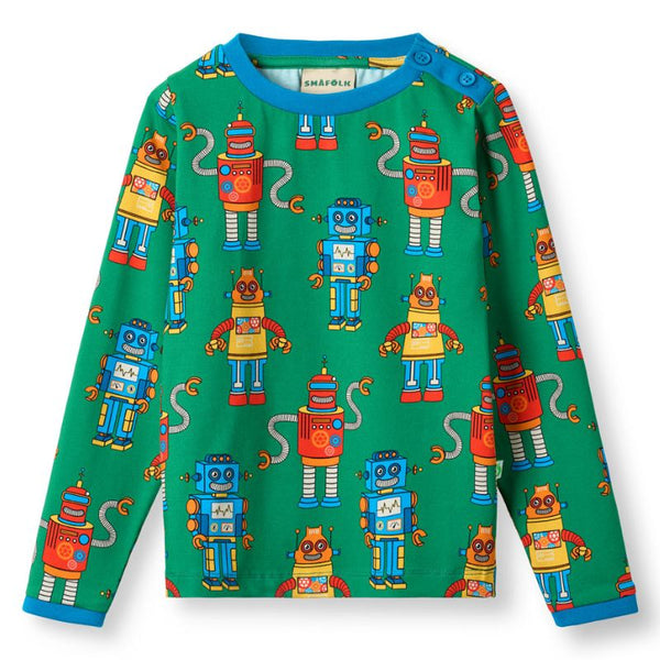 Smafolk Umalin Robot Top - Lawn Green