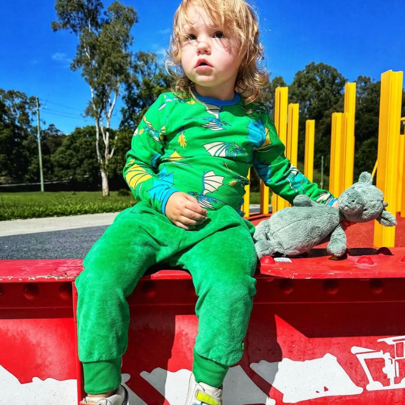 Smafolk Velour Sweatpants - Green