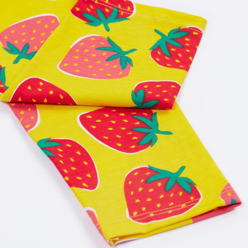 Frugi Libby Kids Leggings - Strawberry Patch