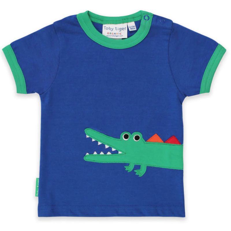 Toby Tiger Crocodile Appliqué T-shirt