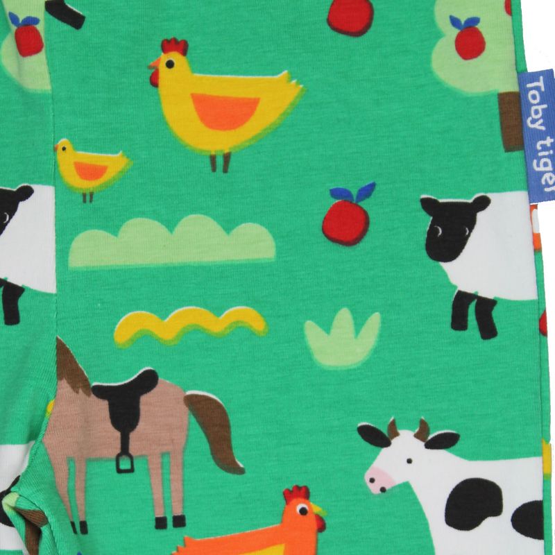 Toby Tiger Hillside Print Leggings closeup