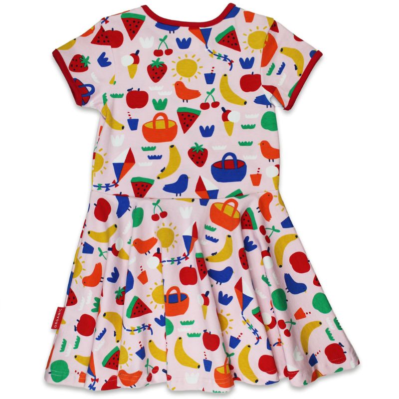 Toby Tiger Picnic Print Skater Dress rear