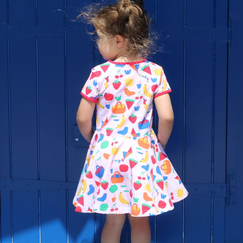 Toby Tiger Picnic Print Skater Dress