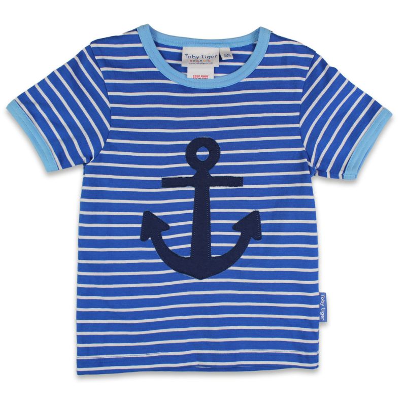 Toby Tiger Anchor Appliqué T-shirt