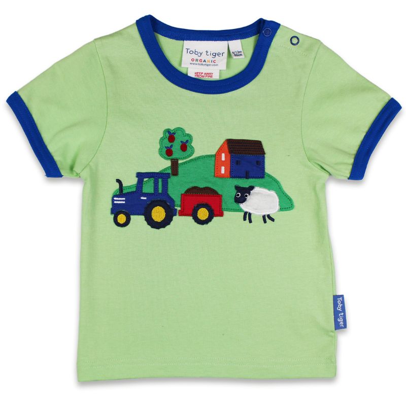 Toby Tiger Hillside Appliqué T-shirt