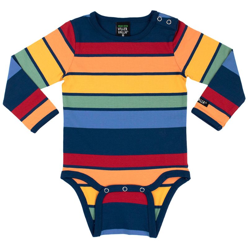 Villervalla Multistripe Bodysuit - Long Sleeve - Chamonix