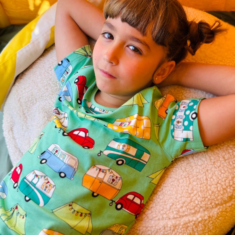 Villervalla Camping T-Shirt - Fern Green