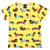 Villervalla Dachshund Kids T-Shirt - Lemon Yellow