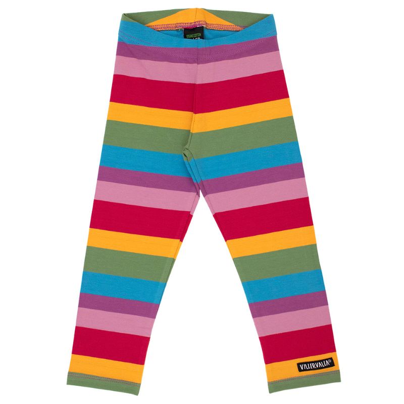 Villervalla Kids Multistripe Leggings - Acai