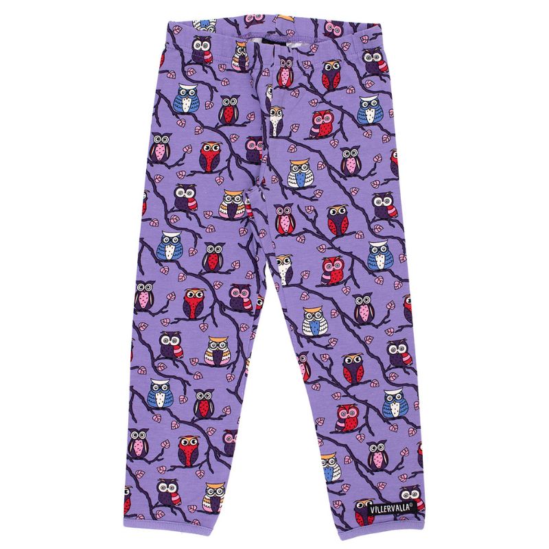 Villervalla Tree Owl Leggings - Lilac Purple