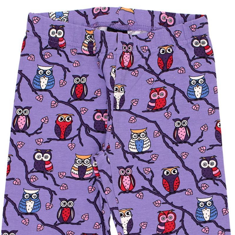 Villervalla Tree Owl Leggings - Lilac Purple