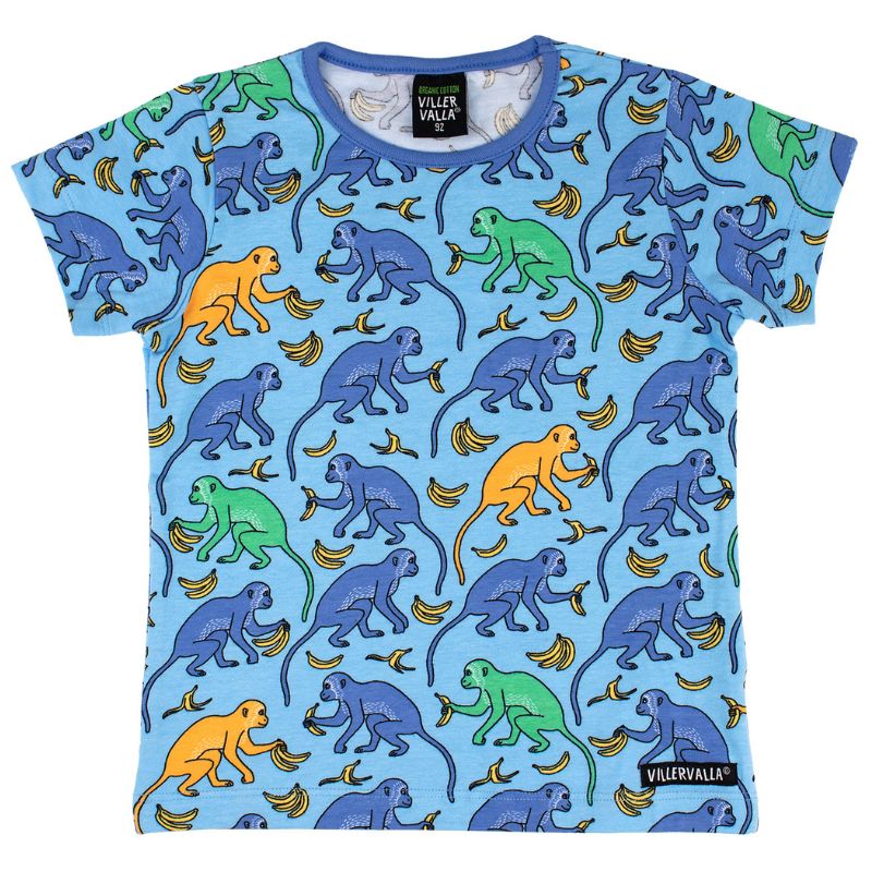 Villervalla Monkey T-Shirt - Bay Blue