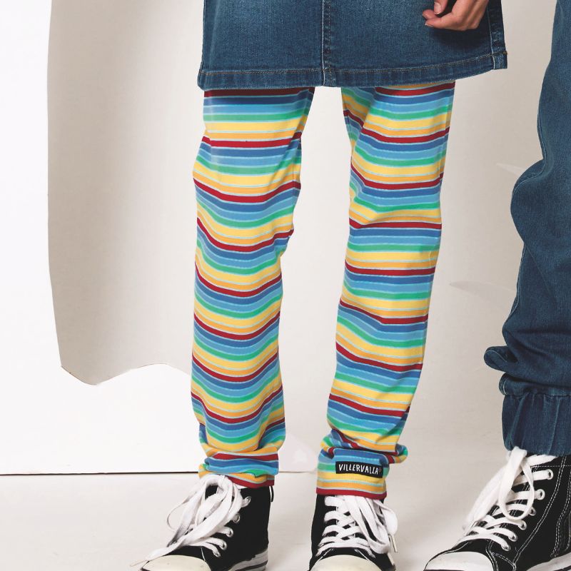 Villervalla Kids Multistripe Leggings - Nautic