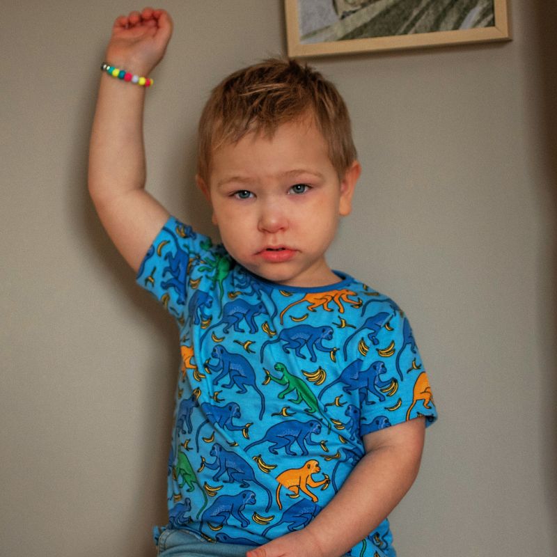 Villervalla Monkey T-Shirt - Bay Blue