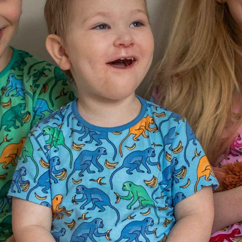 Villervalla Monkey T-Shirt - Bay Blue