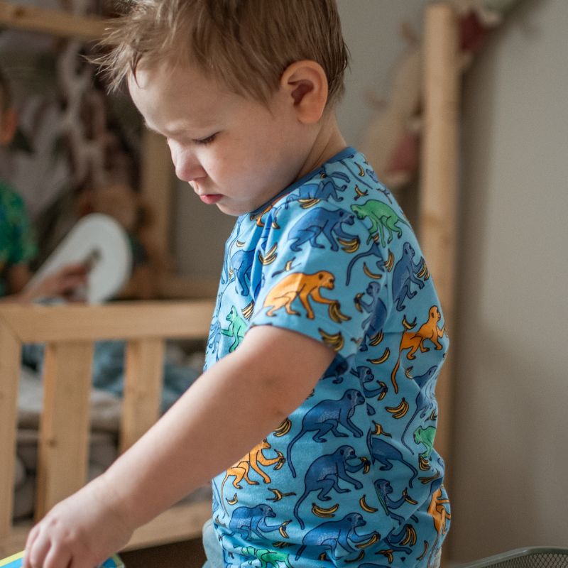 Villervalla Monkey T-Shirt - Bay Blue