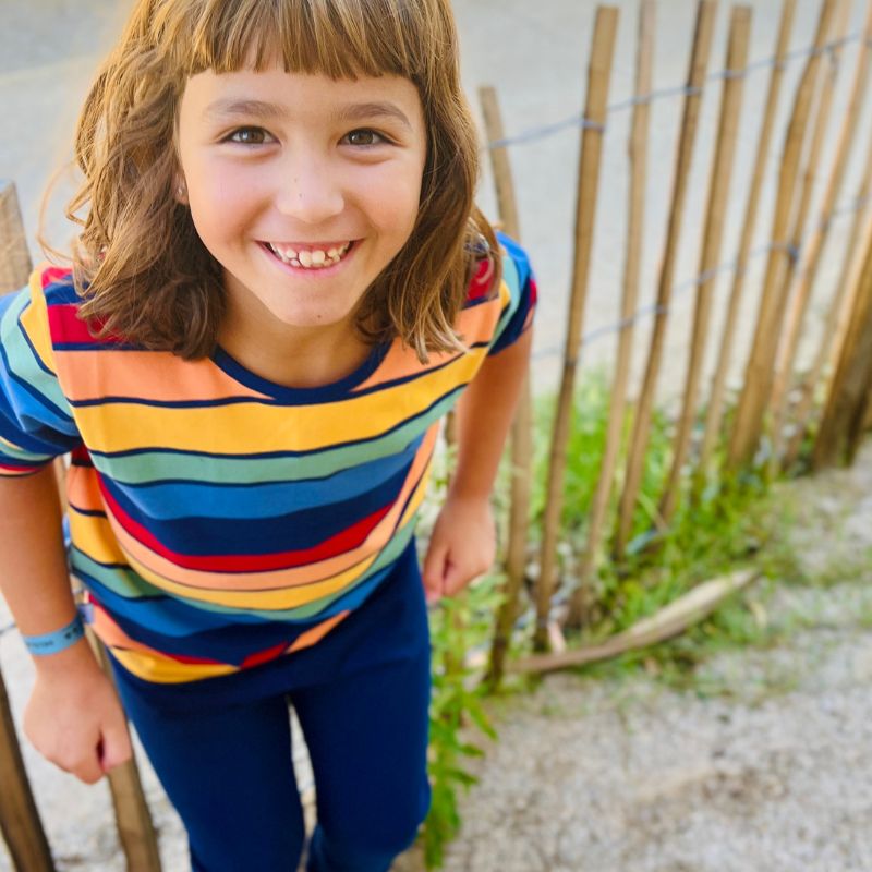 Villervalla Multistripe Kids Top - Chamonix