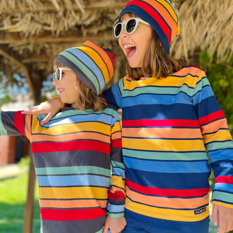Villervalla Multistripe Kids Top - Zermatt