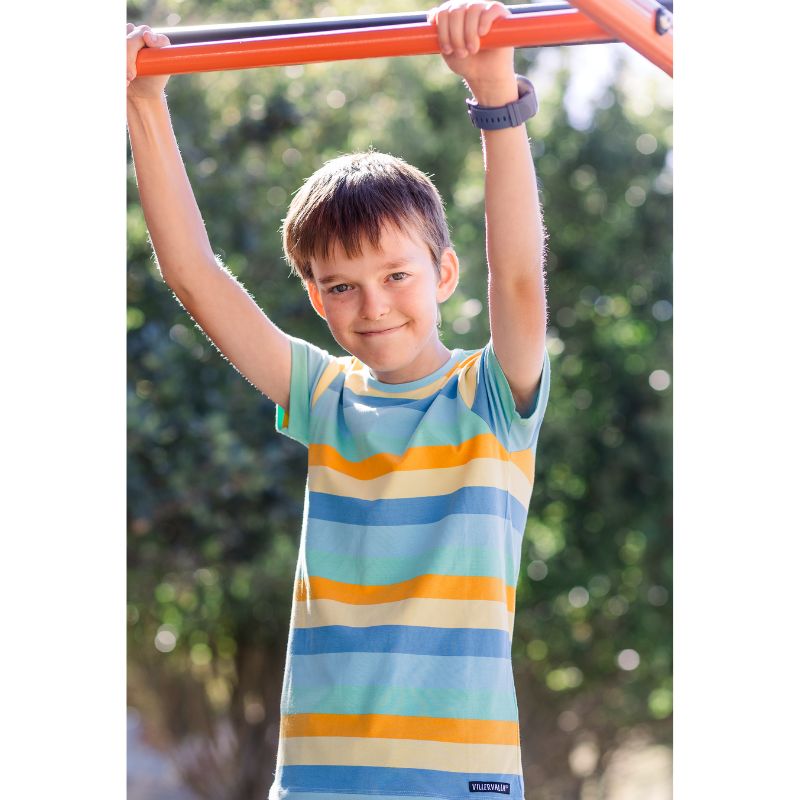 Villervalla Multi-Stripe Kids T-Shirt - Beach