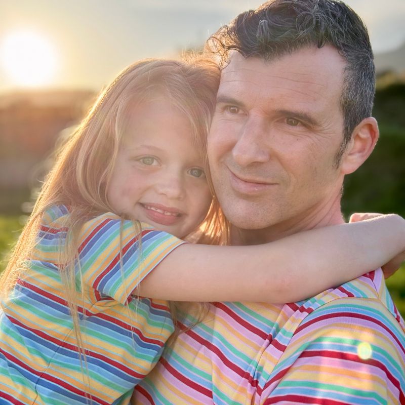 Villervalla Multistripe Kids T-Shirt - Nautic Blue