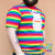 Danefae Erik the Viking Adult T-Shirt - Rainbow Stripes