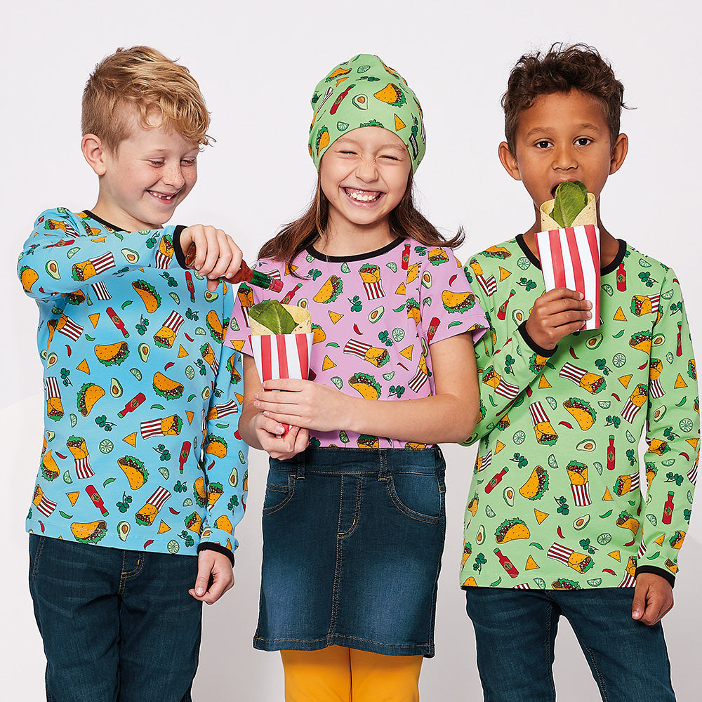 Villervalla Kids Taco T-Shirt - Fuchsia Pink (Last one! 2-3y)