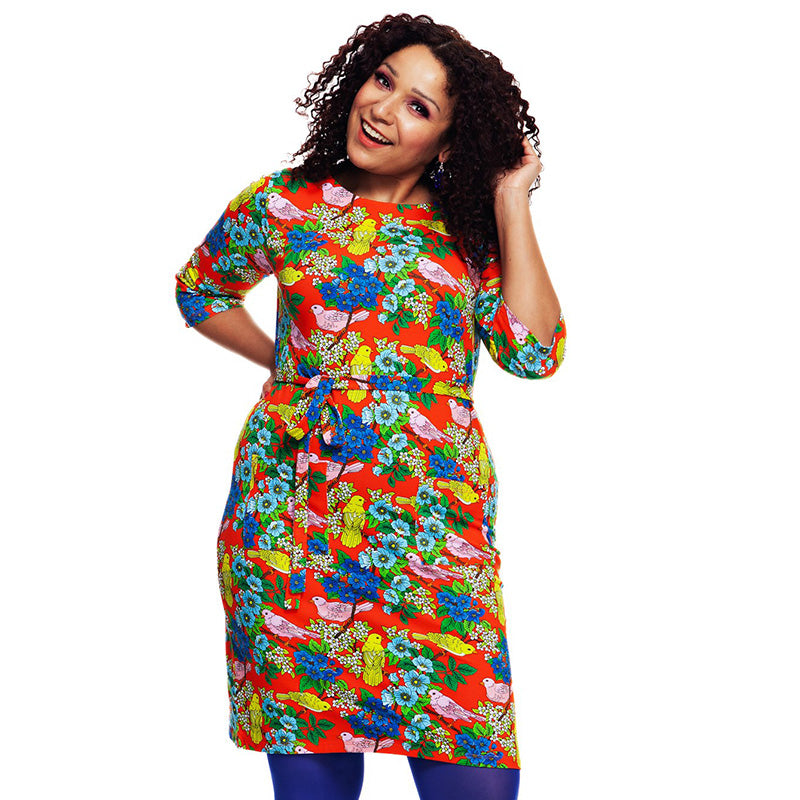 Cissi och Selma Adult Doris Dress - Kvitter - &#39;Tweet&#39;