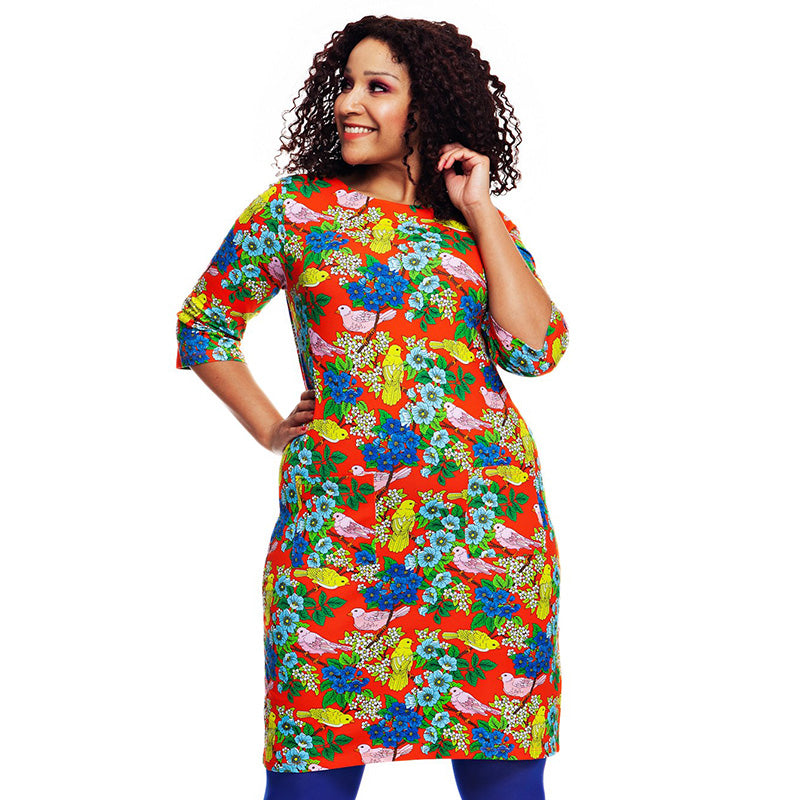 Cissi och Selma Adult Doris Dress - Kvitter - &#39;Tweet&#39;