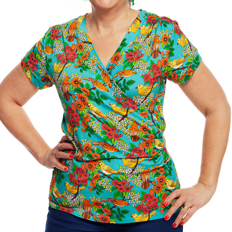 Cissi och Selma Ladies Jessica Top - Fågelsång - &#39;Bird Song&#39;