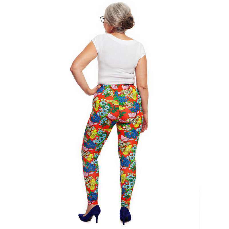 Cissi och Selma Adult Lo Leggings - Kvitter - &#39;Tweet&#39;