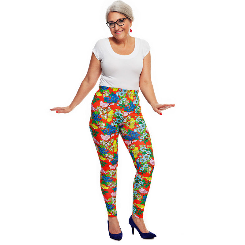Cissi och Selma Adult Lo Leggings - Kvitter - &#39;Tweet&#39;