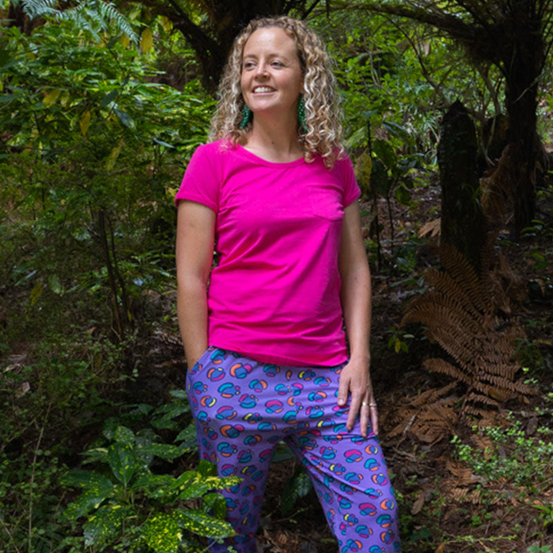 40% off- Coddi & Womple Peacock Pink Adult Leggings - Scandi Down Under