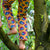 Coddi & Womple Rainbow Spots Leggings - Kumquat Orange